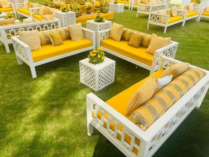Wedding reception hall decoration